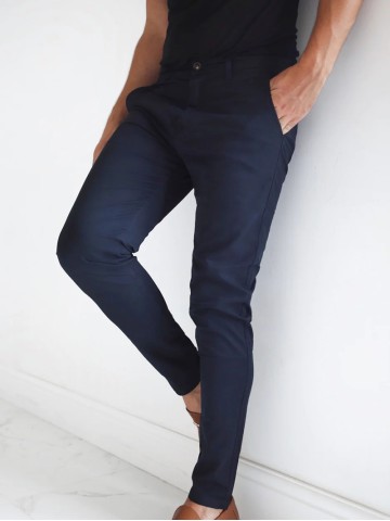 Blue Stretch Twill Men's Pants