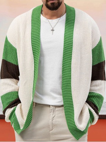 Casual Soft Splicing Cardigan