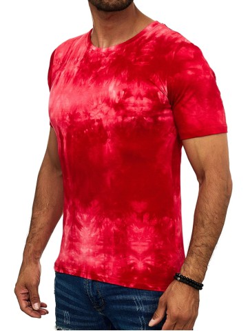 Men's casual tie-dyed short sleeved T-shirt