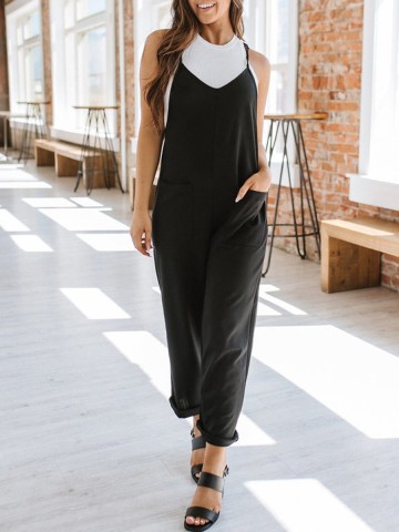 Woman's Straight Leg Jumpsuit